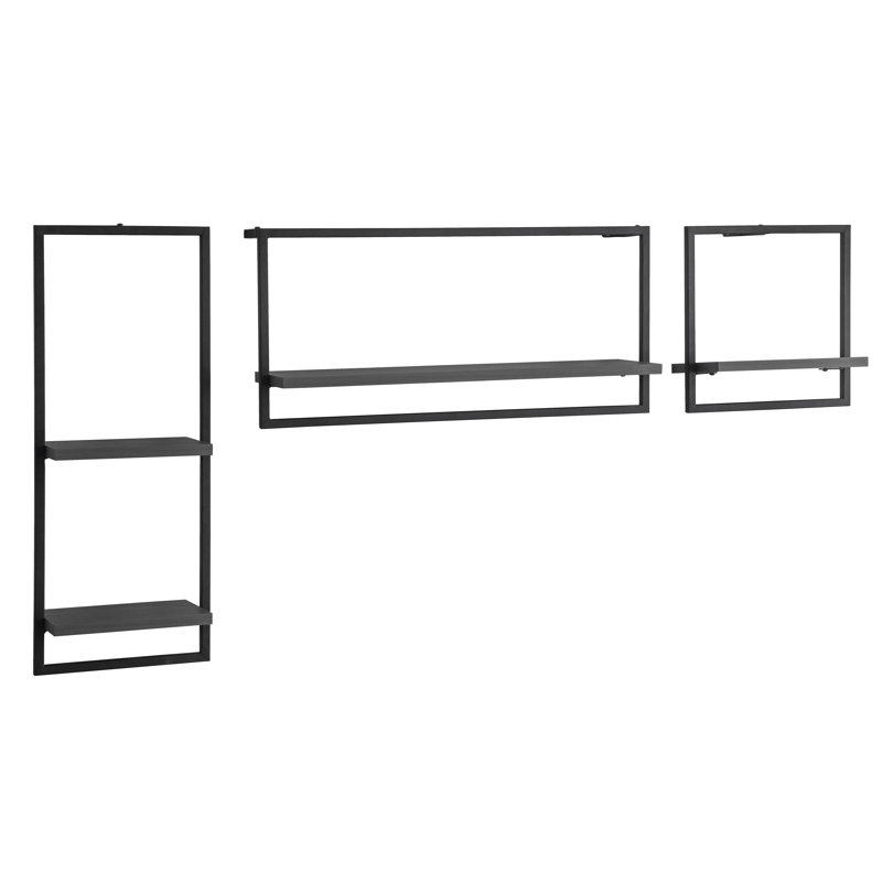 MoveModern Libra Three Piece Modern Floating Shelf Set & Reviews Wayfair